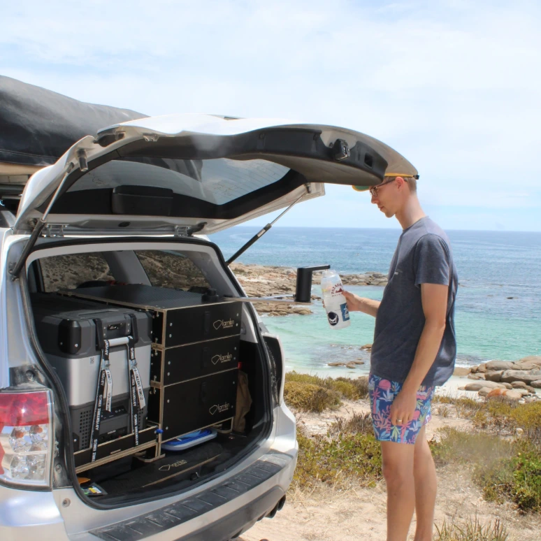 Lucas Hergert using SH forester Larrikin drawer system